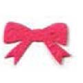 Seed Paper Shape Bookmark - Tied Bow Style Shape